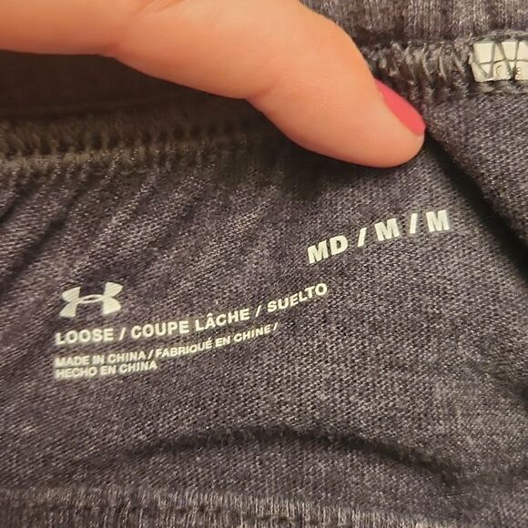 Under Armour Women's Loose-Fit Gray & Black Jogger Leggings Size M - Picture 8 of 8